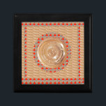 GAYATRI Beschwörungsformel n OmMantra Symbol Erinnerungskiste<br><div class="desc">GAYATRI Beschwörungsformel n OmMantra Symbol prägeartiges GOLD</div>