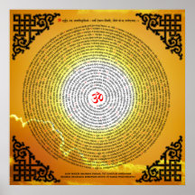 Gayatri Mantra 108 Zeit in einer Spirale