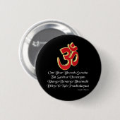 Gayatri Mantra Button (Vorne & Hinten)