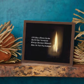 Gayatri Mantra Gebet Om Bhur Bhuvah, Plaque Fotoplatte (Seite)