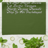 Gayatri Mantra Geschirrtuch (Gefaltet)