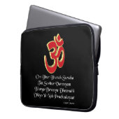 Gayatri Mantra Laptopschutzhülle (Vorderseite Links)