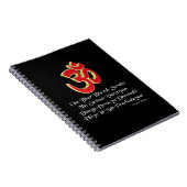 Gayatri Mantra Notizblock (Rechte Seite)