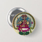 Gayatri Mantra (Personifizierung als Göttin) Button (Vorne & Hinten)