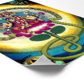 Gayatri Mantra (Personifizierung als Göttin) Poster (Ecke)