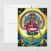 Gayatri Mantra (Personifizierung als Göttin) Postkarte (Vorne/Hinten)