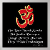 Gayatri Mantra Poster (Vorne)