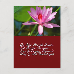 Gayatri-Mantra Postkarte