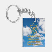 Gayatri Mantra Schlüsselanhänger (Vorderseite links)