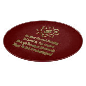 Gayatri Mantra Schneidebrett (Ecke)