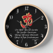 Gayatri Mantra Uhr (Vorderseite)