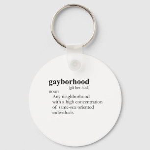 GAYBORHOOD / GAY SLANG T - SHIRT SCHLÜSSELANHÄNGER