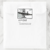 GAYBORHOOD RUNDER AUFKLEBER (Tasche)