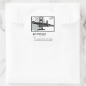 GAYBORHOOD RUNDER AUFKLEBER (Tasche)
