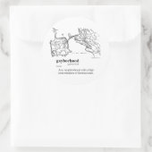GAYBORHOOD RUNDER AUFKLEBER (Tasche)