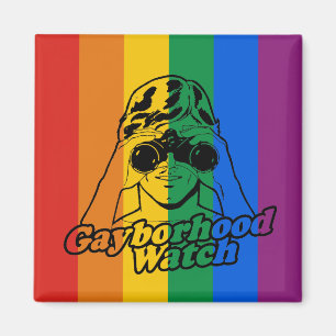 GAYBORHOOD UHR MAGNET