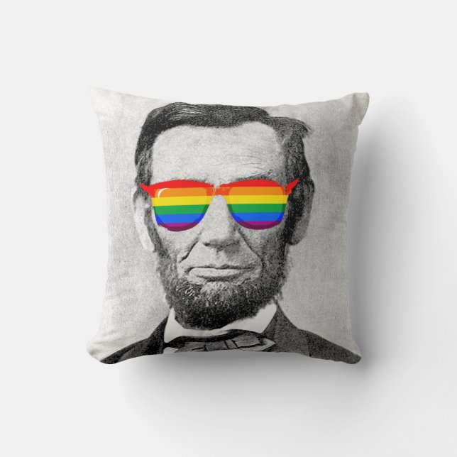 Gaybraham Lincoln Kissen (Vorderseite)