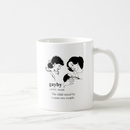 GAYBY (Lesbisch) Kaffeetasse (Rechts)