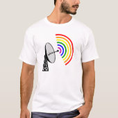 Gaydar homosexuelles Radar Regenbogen-LGBT T-Shirt (Vorderseite)