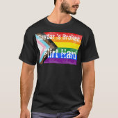 Gaydar ist ein gebrochener, flirter Stolz T-Shirt (Vorderseite)