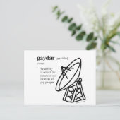 GAYDAR POSTKARTE (Stehend Vorderseite)