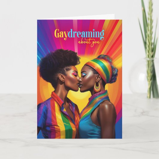 Gaydreaming Afrikanisch-Amerikanisch-Lesbische Rai Karte (Vorderseite)