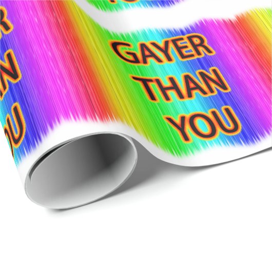 Gayer als Du Geschenkpapier (Rolleneckpunkt)
