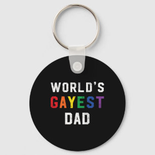 Gayest Vater Niedlich Gay Pride Lgbt Vathers Day Schlüsselanhänger