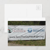 Gayhead Light House Post Card Postkarte (Vorne/Hinten)