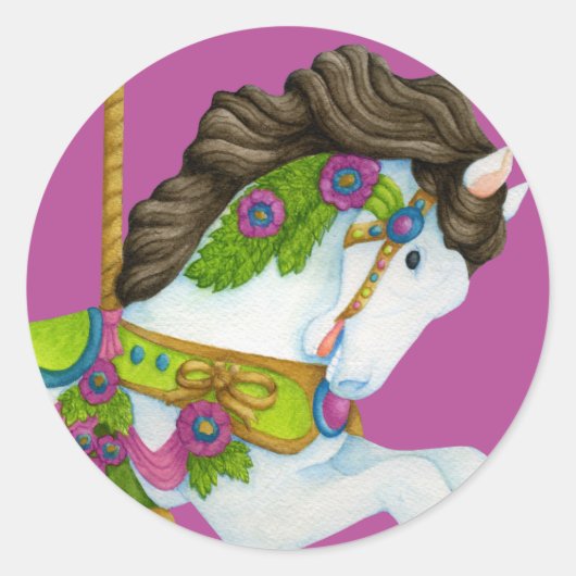 Gayle Carousel Horse Sticker (Vorderseite)
