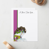 Gayle eine Note für dich! Flache Mitteilungskarten (Vorderseite/Rückseite Beispiel)