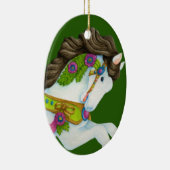 Gayle Karussell-Pferdeverzierung Keramikornament (Rechts)