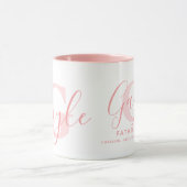 Gayle name meaning and monogram soft pink text tasse (Zentrum)
