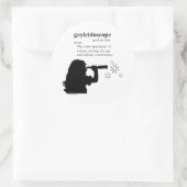 GAYLEIDOSCOPE RUNDER AUFKLEBER (Tasche)