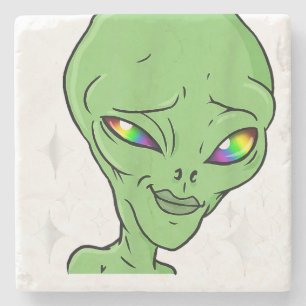 Gaylien Gay-Alien für Gay Pride  Steinuntersetzer