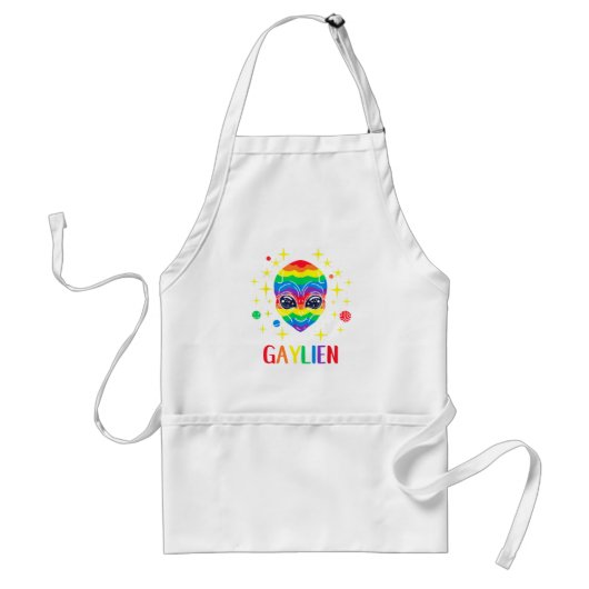 Gaylien Gay Pride Schürze (Vorne)