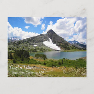 Gaylor-Seen, Tioga-Pass, Yosemite, CA Postkarte