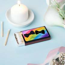 GayMen Rainbow Krawatte Gastgeschenk Hochzeit