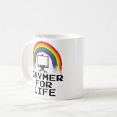 Gaymer für Leben-Tasse Kaffeetasse (Vorderseite Links)