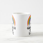 Gaymer für Leben-Tasse Kaffeetasse (Mittel)
