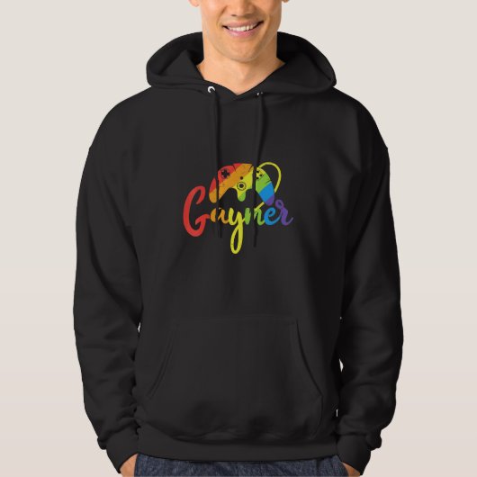 Gaymer Gamer Gay Pride Lgbt Matching Video Game Ga Hoodie (Vorderseite)