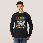 Gaymer Gay Gamer Lgbt Pride Rainbow Controller Ga T-Shirt (Vorne ganz)