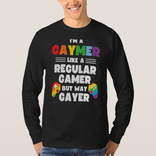 Gaymer Gay Gamer Lgbt Pride Rainbow Controller Ga T-Shirt (Vorderseite)