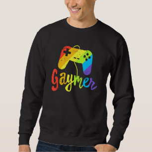 Gaymer Gay Gamer Lgbt Pride Rainbow Parade März L Sweatshirt