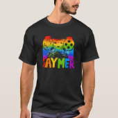 Gaymer Gay Pride Flag Lgbt Gamer Lgbtq Gaming Game T-Shirt (Vorderseite)