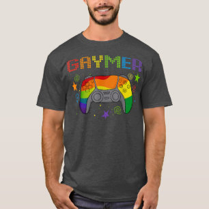 Gaymer Gay Pride Month Rainbow Gamepad LGBTQ T-Shirt