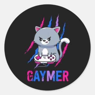 Gaymer Geek Pride Lgbt Video Game Lovers Geschenk Runder Aufkleber