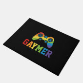 Gaymer LGBT Pride Geek Nerd Game Lover Fußmatte (Schrägansicht)