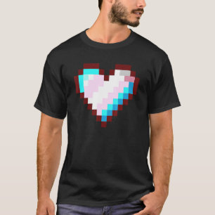 Gaymer Lgbt Retro Pride Transgender Gamer Pixel H T-Shirt