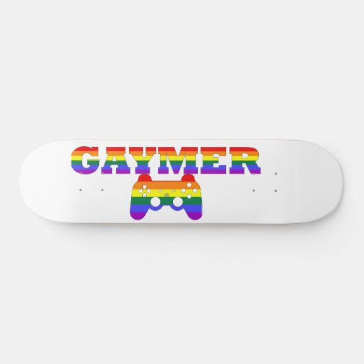 Gaymer, LGBTQ Gamers Geschenkidee Skateboard (Horizontal)